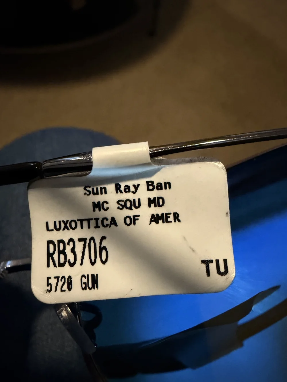 Ray-Ban Silver Frame Sunglasses with Gray Lenses
